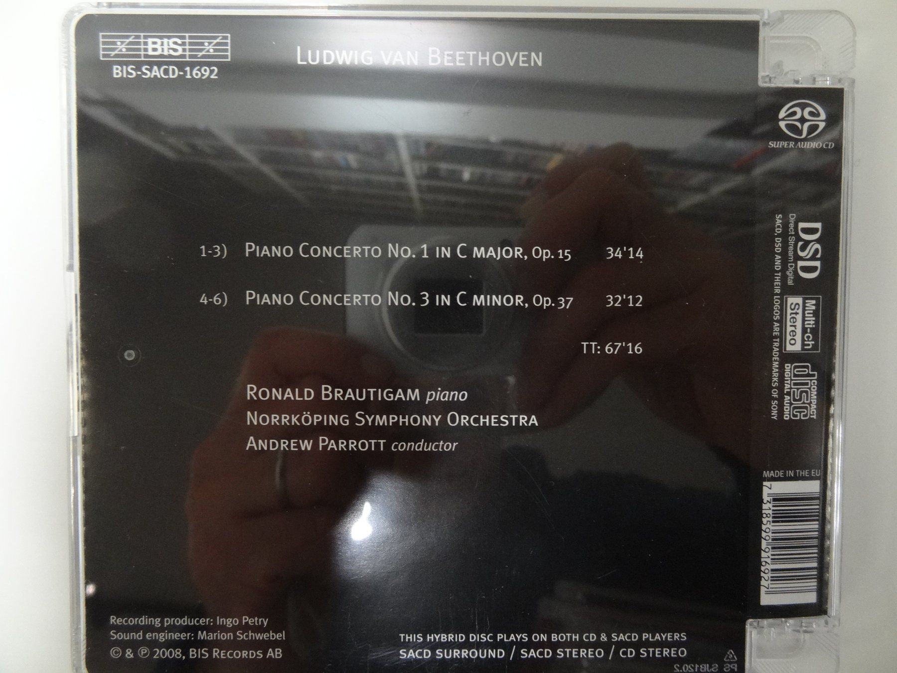 CDs: Beethoven: Klavierkonzerte 1 & 3, CD, SACD – Gebraucht aus luzern von musicandart 1
