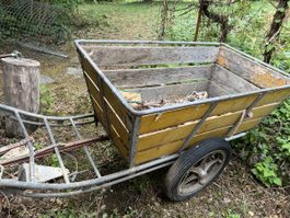 cariole à bras / chariot de la poste PTT + timon démontable