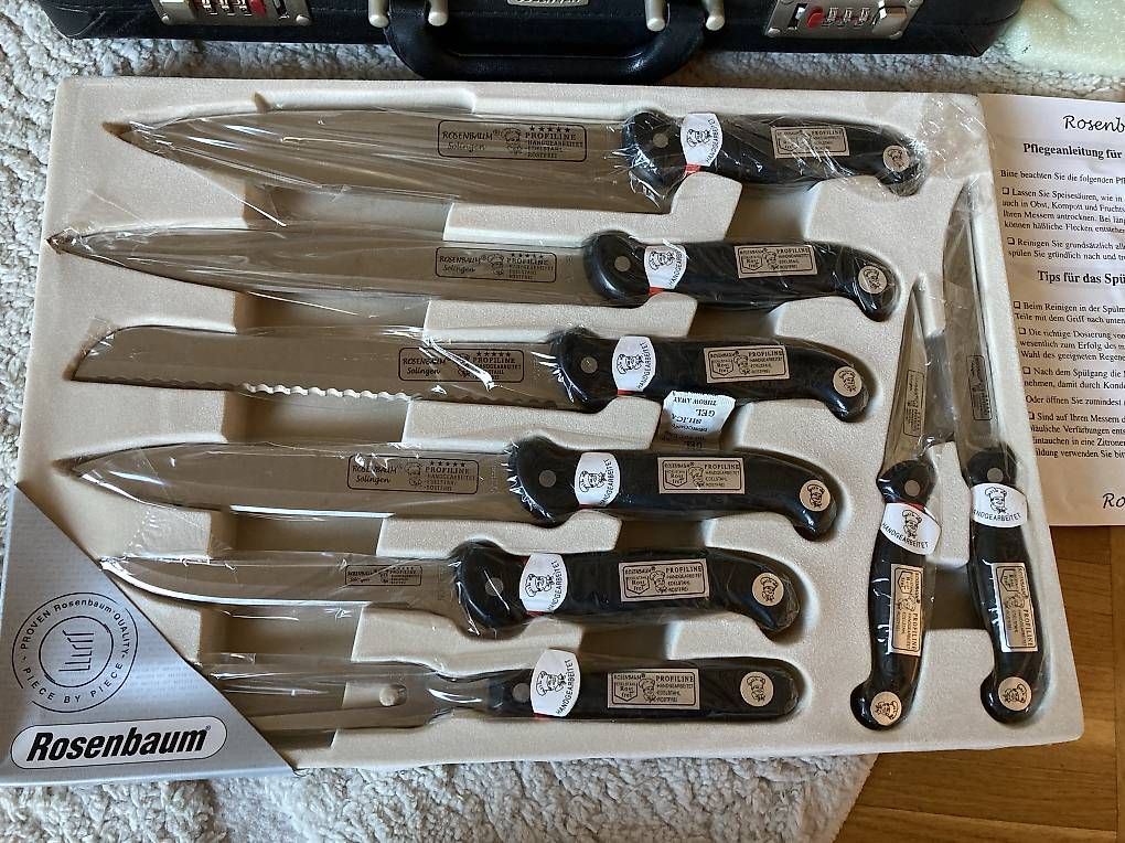 Coltelli: Rosenbaum Solingen Set couteaux avec valise – Nuovo e nell'imballaggio originale da Gland venduto da man_n86c 1