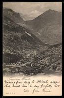 AK Fiesch, Panorama, 1902