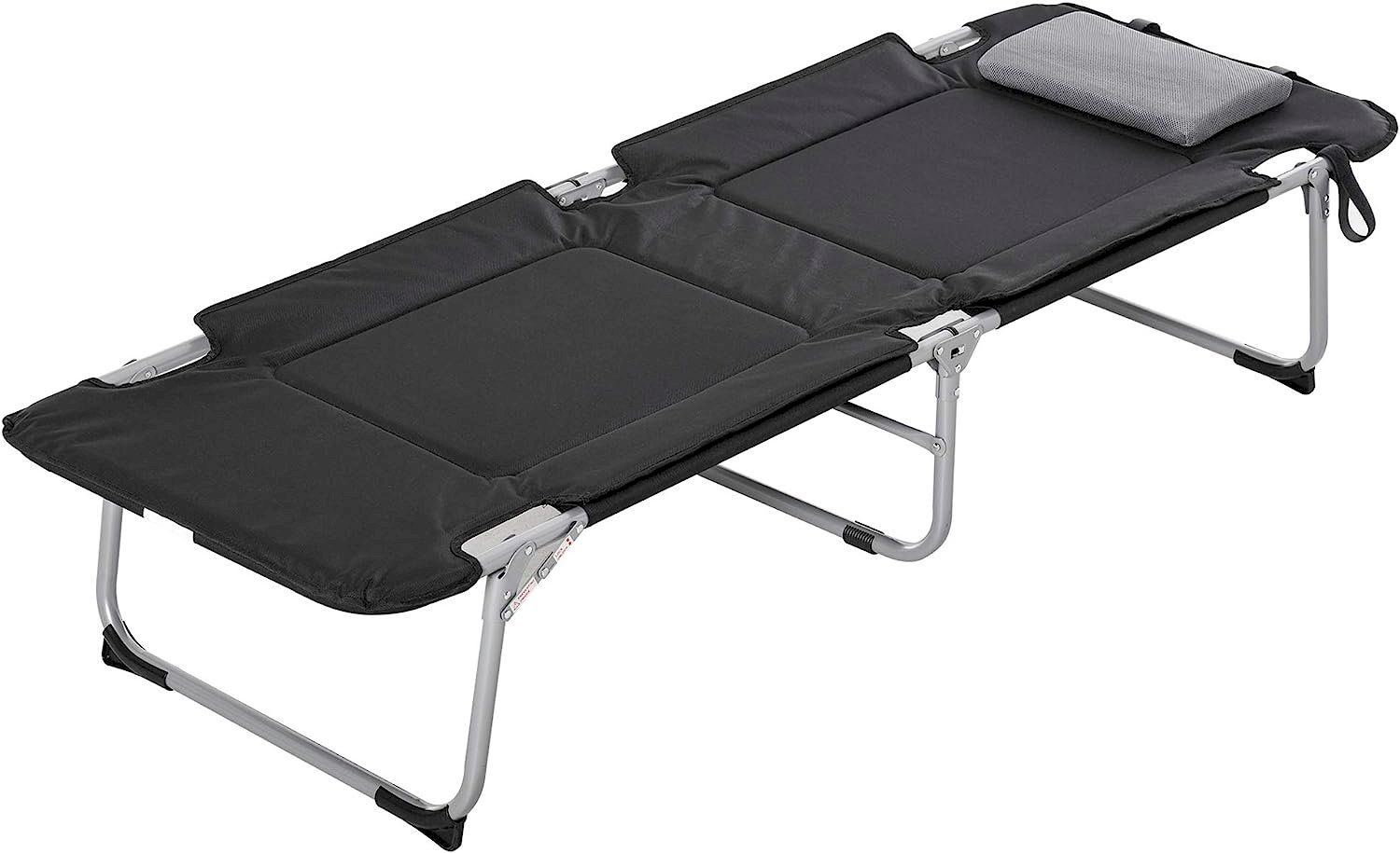 Sedie a sdraio: Outsunny Campingbett Schwarz – Nuovo e nell'imballaggio originale da Bottighofen venduto da zaap