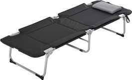 Outsunny Campingbett Schwarz