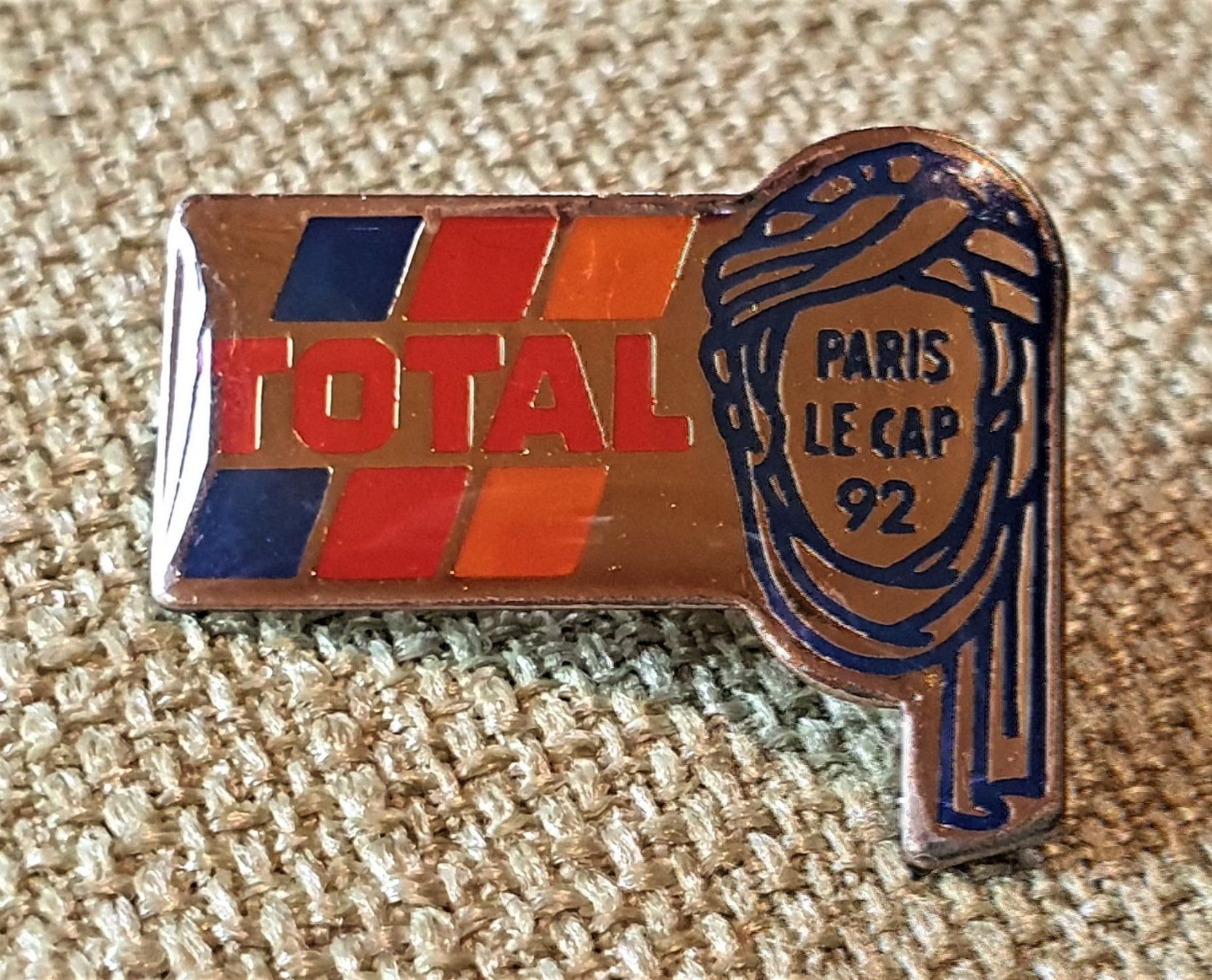 Spille & Fermagli: D255 - Pin TOTAL  Paris Le Cap 1992 – Usato da Reinach BL venduto da Boston-Verkauf