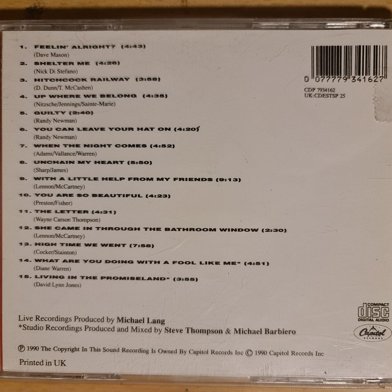 CD: Joe Cocker - live CD – Usato da Dintikon venduto da Vexi 1