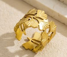Gingko Ring, verstellbar