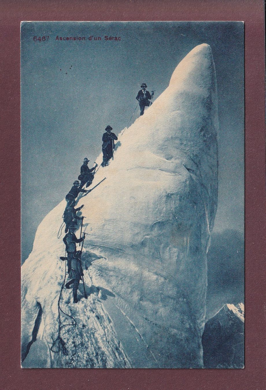 Cartoline postali: ALPINISME - Ascension d'un sérac – Usato da Pully venduto da nicecards