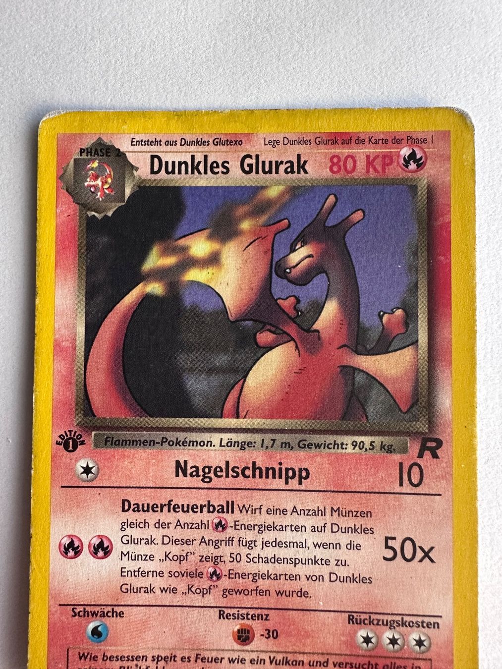 Pokémon Carte collezionabili: Pokémon Dunkles Glurak 2000 1. Edition Team Rocket Charizard – Usato da Opfikon venduto da Yoshis_World 4
