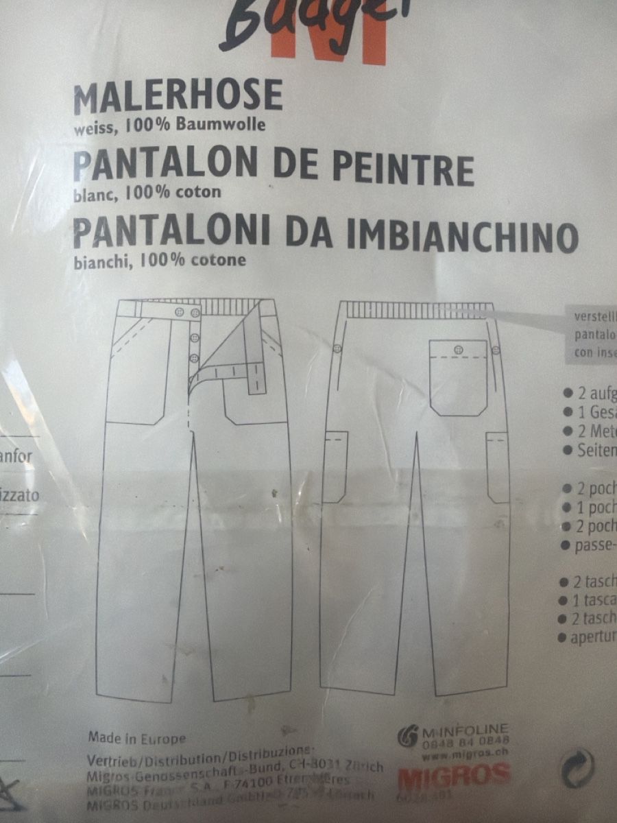 Pantaloni: Malerhose 100% Baumwolle Gr. 56 – Nuovo e nell'imballaggio originale da Zürich venduto da Blume1103 2