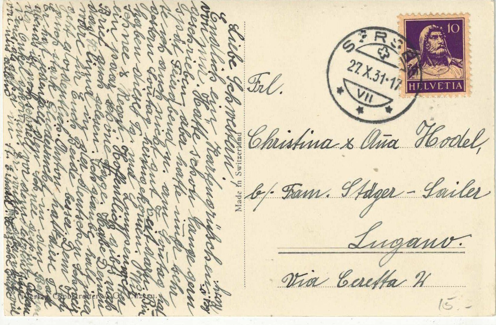 Cartoline postali: Hasle (Entlebuch) Generalansicht mit Schimberg – Difettoso da Ettingen venduto da Kartenplanet 1