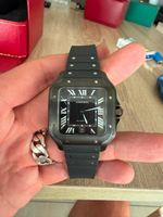 Montre Cartier Santos ADLC automatique acier noir complet