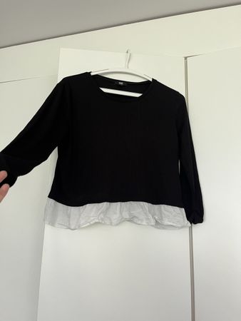 Schickes Shirt in Schwarz/Weiss, Gr. M - Top Zustand!