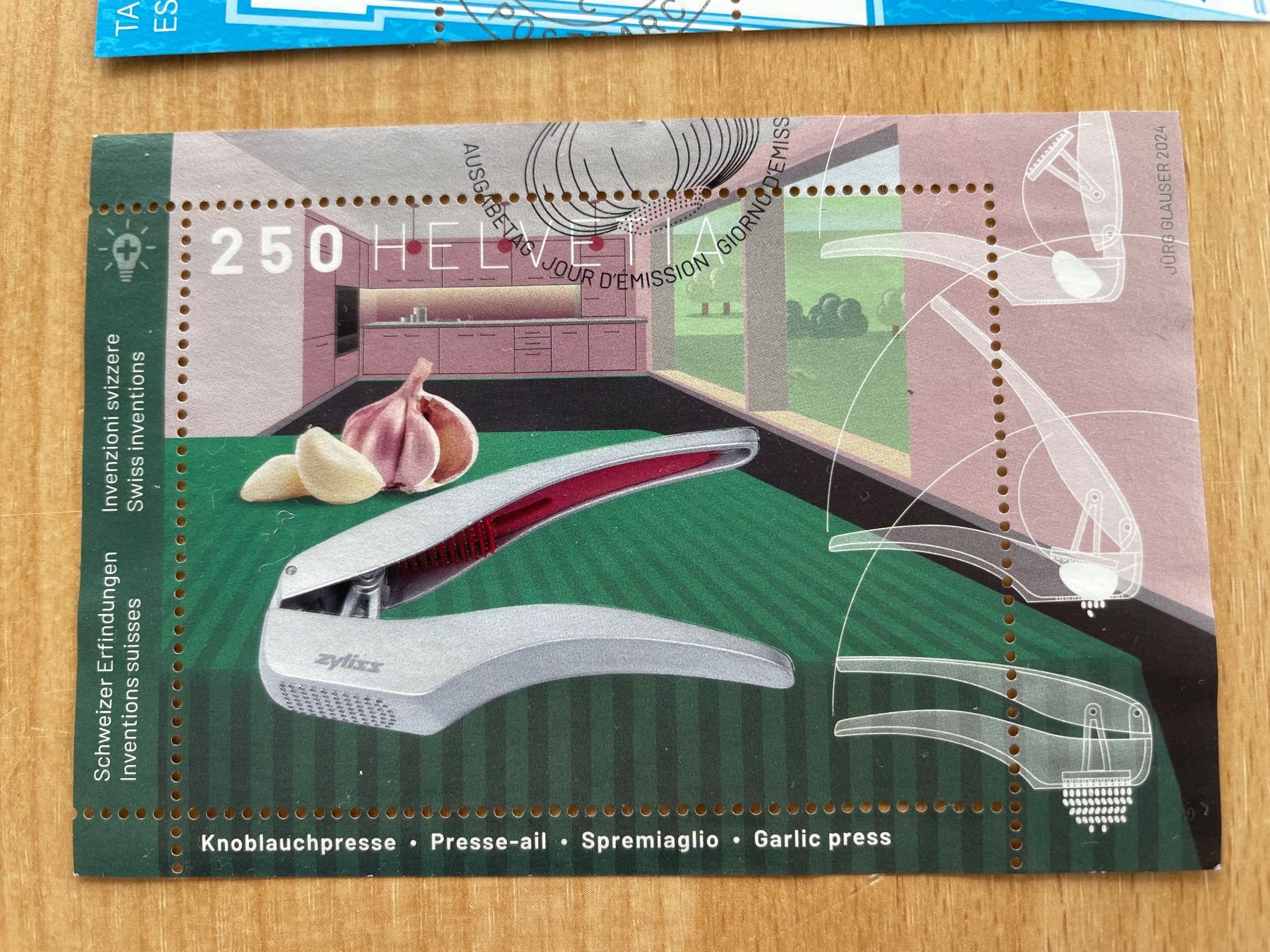 Alle Briefmarken: 5 blocs récents 1er jour – Gebraucht aus Sonceboz-Sombeval von Comment2 3