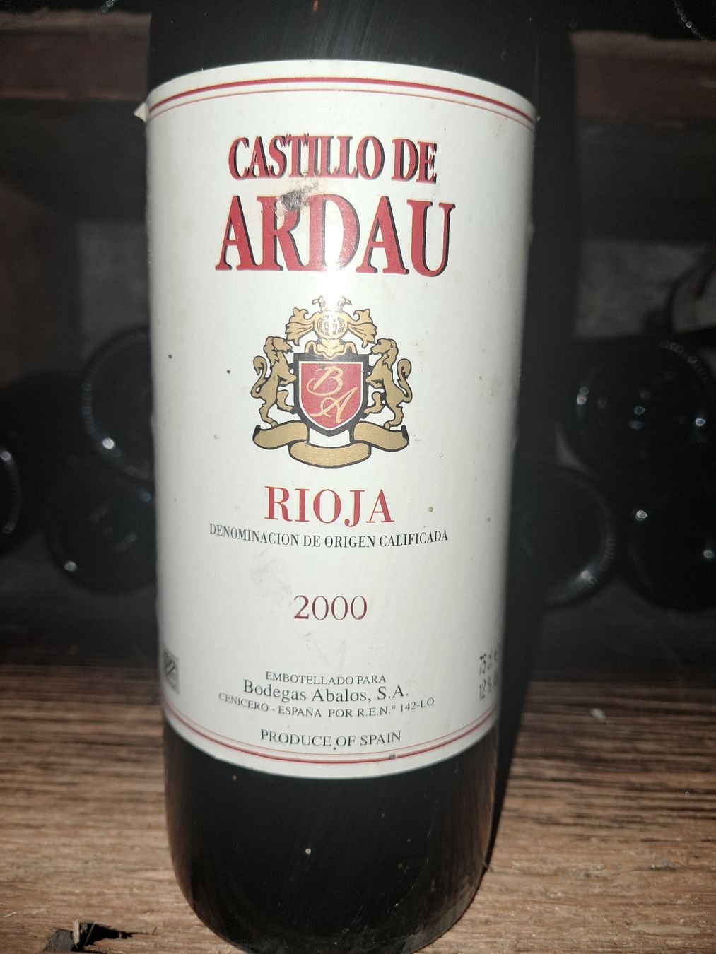 Rioja Vino: Castillo de Ardau rioja 2000 – Nuovo e nell'imballaggio originale da Le locle venduto da juliensaran 1