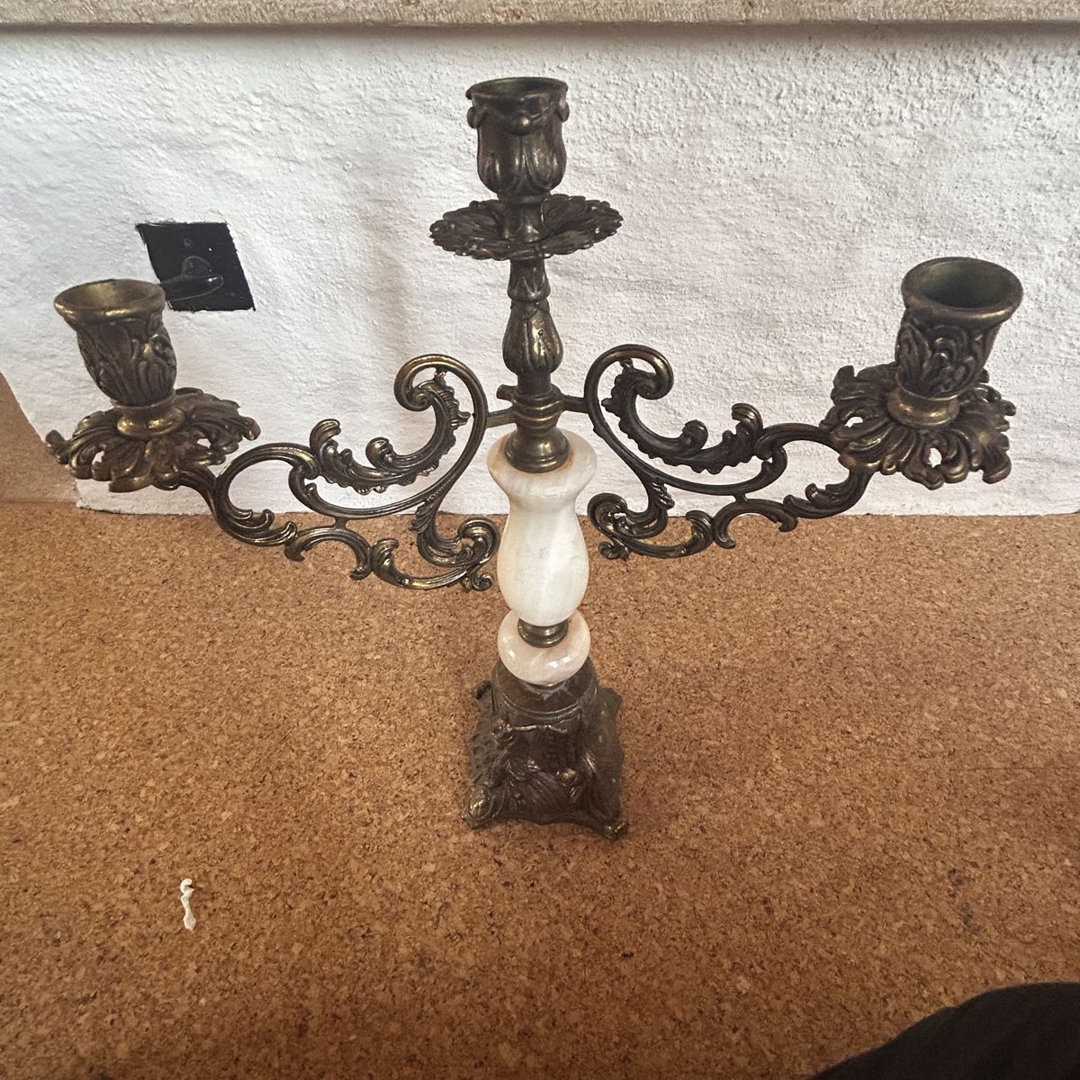 Portacandele: Kerzenständer, Marmor & Bronze – Usato da Laufen venduto da Bellavitaboom 2