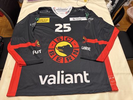SC Bern Gameworntrikot Junioren Nummer 25 Grösse XL
