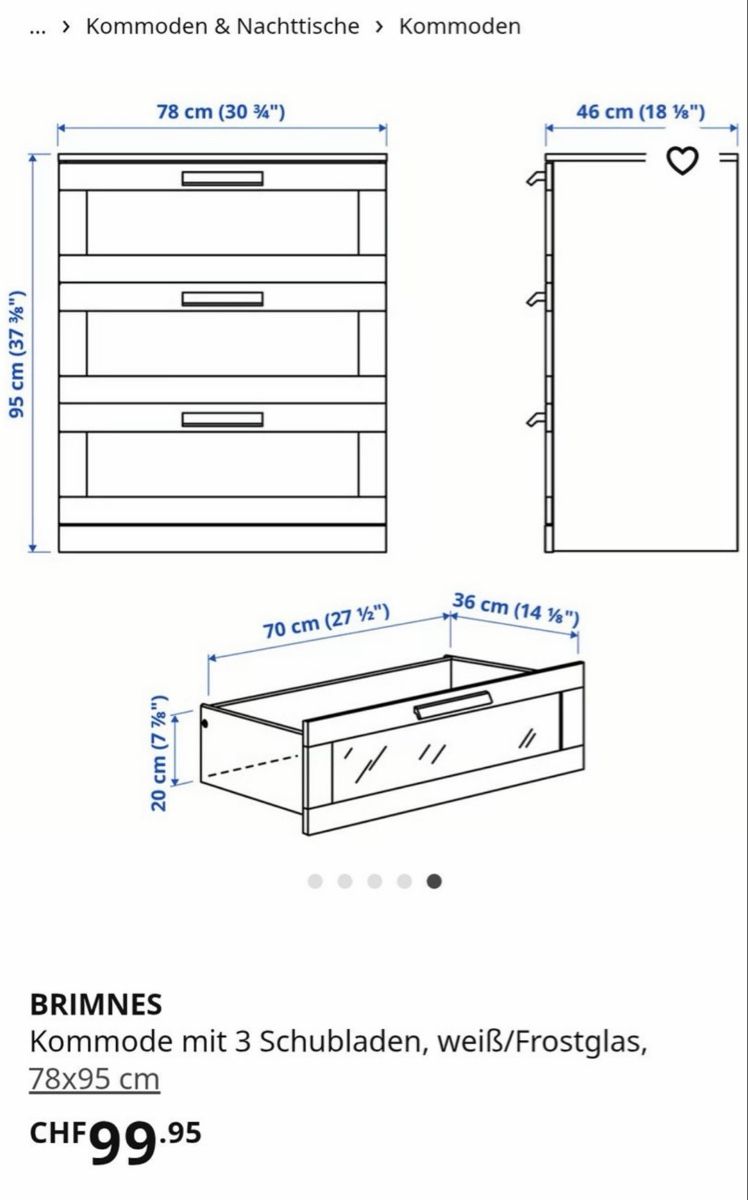 Ikea Cassettiere: IKEA Brimens Kommode mit Schubladen – Usato da Benglen venduto da Dubai1234 3
