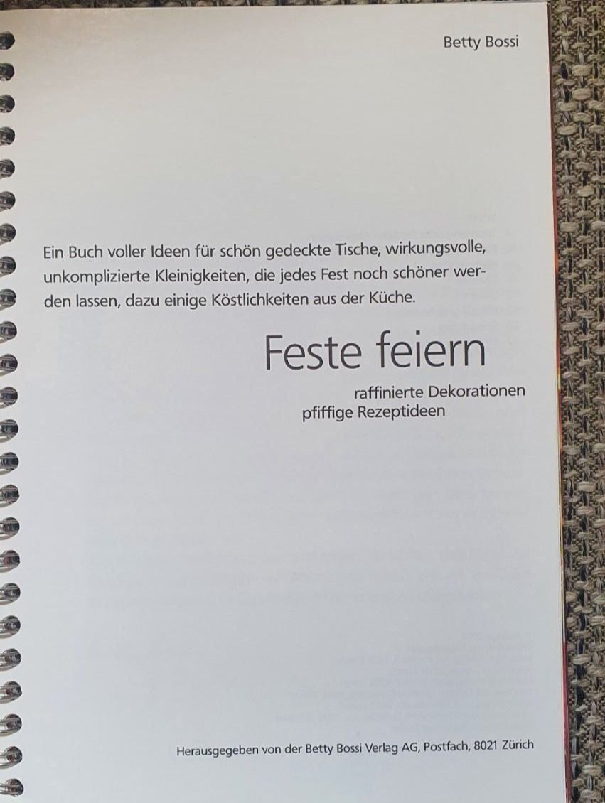 Bücher: Betty Bossi Feste feiern – Gebraucht aus Langnau am Albis von jer_pm72 1