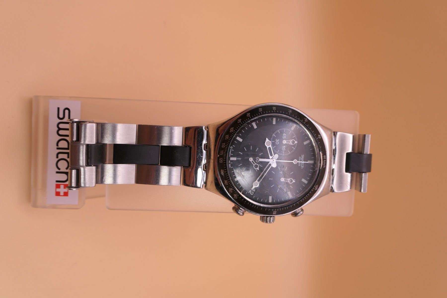 Swatch Uhren: Swatch Irony Chrono "Windfall" YCS410G, neue Batterie – Gebraucht aus Thun von CHRONOTIKA 3