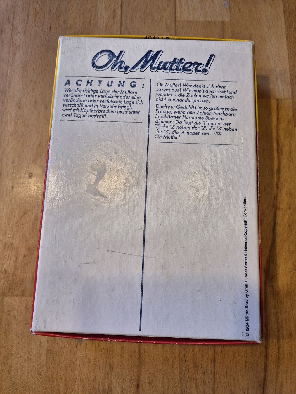 Spiele: Oh, Mutter! MB Spiel - Denkspiel – Gebraucht aus Ettiswil von beekeper13 1