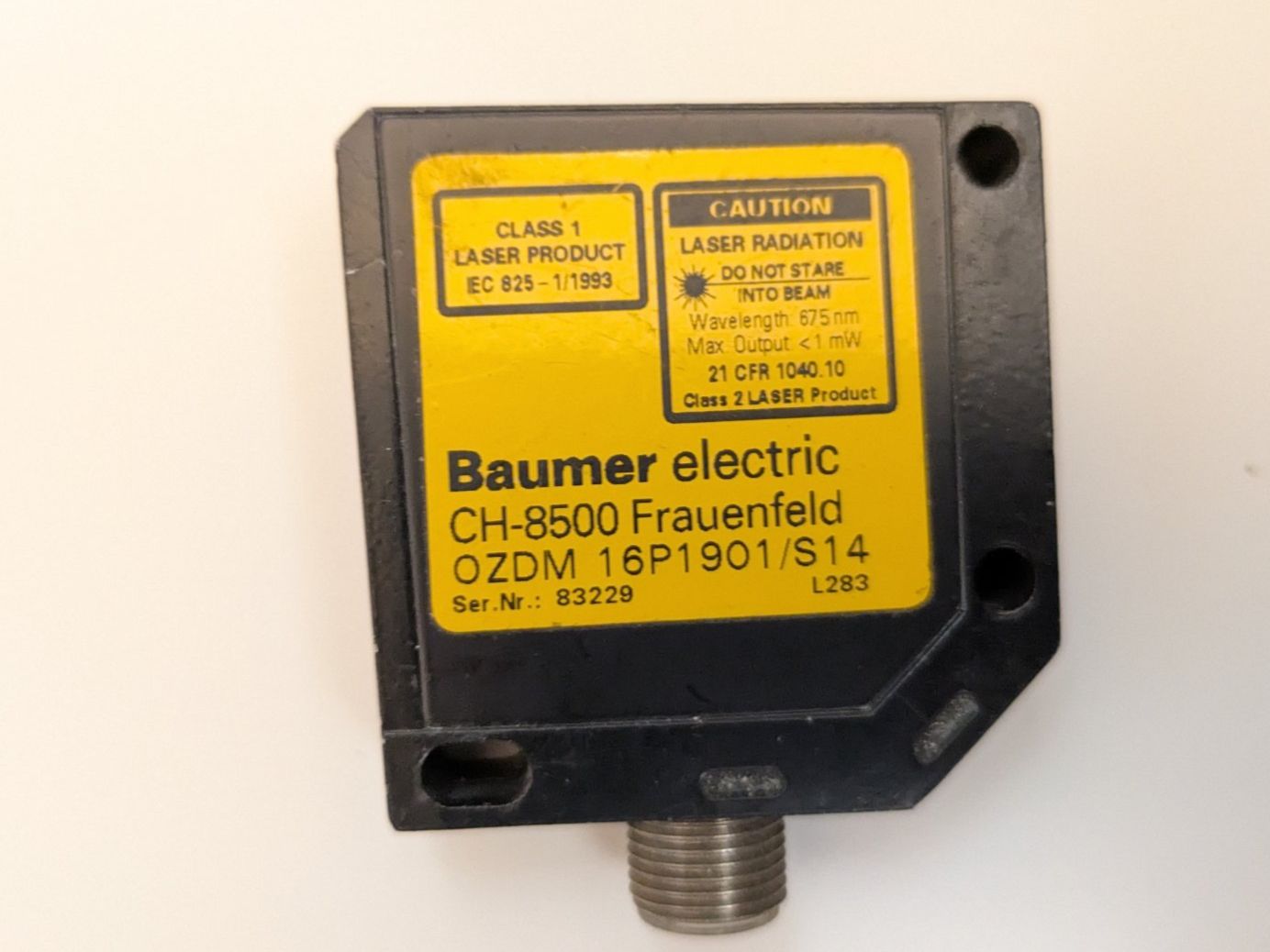 Composants électroniques: Baumer electric OZDM 16P1901/S14 – D'occasion à Sugiez par dbm_7l29