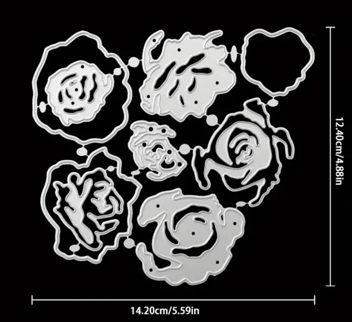 Sciablone: Rosen  - Stanzschablone – Nuovo e nell'imballaggio originale da Frenkendorf venduto da jazzplatten 1