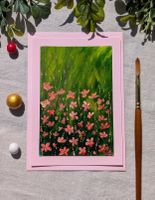 Pink Flowers Birthday Card