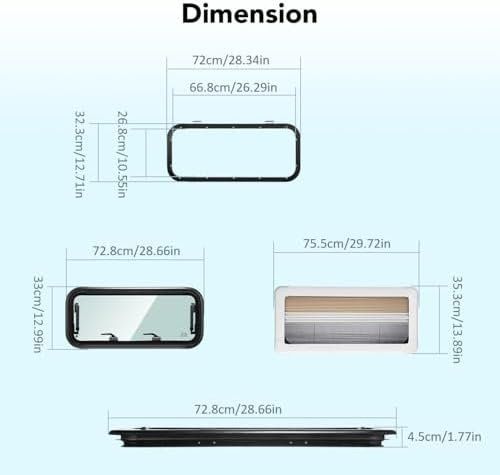 Finestre: Wohnmobilfenster 70x30cm – Nuovo e nell'imballaggio originale da Hundwil venduto da Stallone6 3