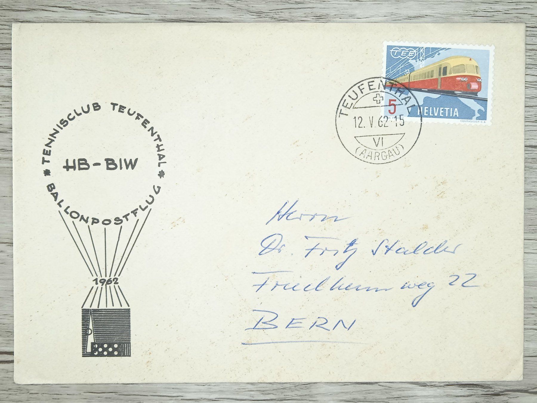 Tutti i francobolli: TR78 Enveloppe + Timbre Suisse 1962 – Usato da Cousset venduto da Patrick_Collections