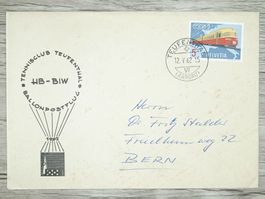 TR78 Enveloppe + Timbre Suisse 1962