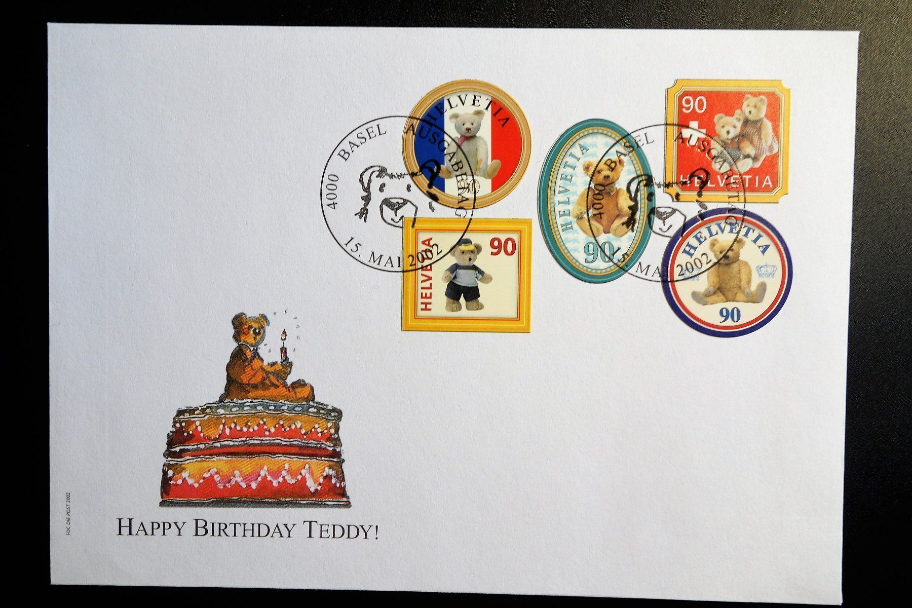 Tutti i francobolli: 2002 FDC 100 Jahre Teddybär – Nuovo (secondo la descrizione) da Mettmenstetten venduto da Sutasso
