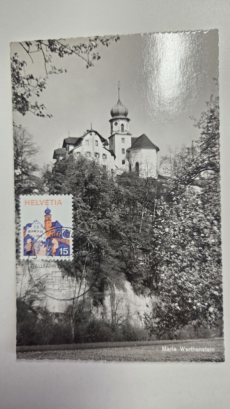 Tutti i francobolli: Maximumkarte Wertenstein Schwarz/Weiss – Usato da Arni AG venduto da Moth68