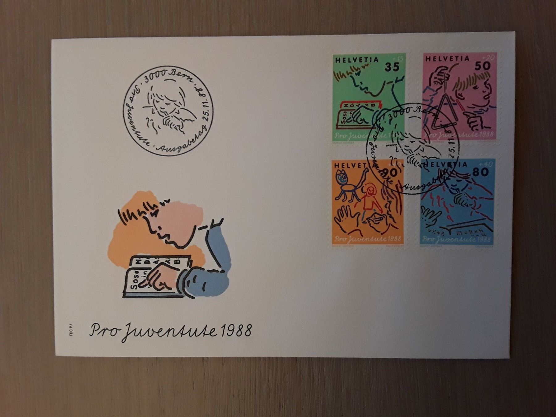 Tutti i francobolli: Pro Juventute FDC Brief 1988 / 1989 – Usato da Bazenheid venduto da derdelorean01 1
