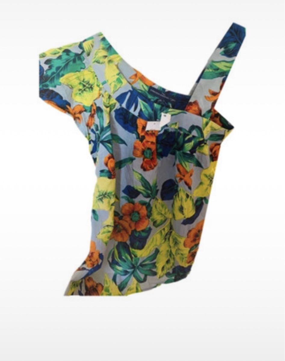French Connection Camicette: French Connection Tropical Print spring Top, Size 10 – Nuovo e nell'imballaggio originale da Kloten venduto da jan_xn8f