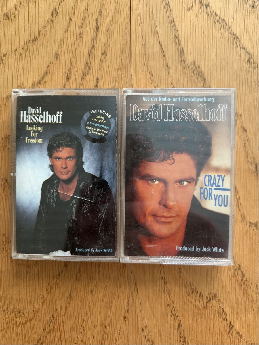 Musicassette: 2x David Hasselhoff MC Looking For Freedom, Crazy For You – Usato da Hünenberg venduto da Paddels