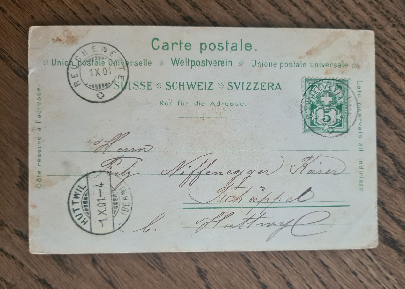 Cartoline postali: Berner Sonntagstracht 1901 – Usato da Ebikon venduto da Donar50 1