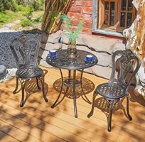 3-teiliges Bistro-Set für Terrasse oder Garten