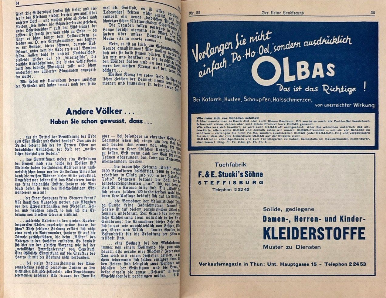 Libri: Der kleine Landfreund Dezember 1944 – Usato da Sarnen venduto da Livres 2