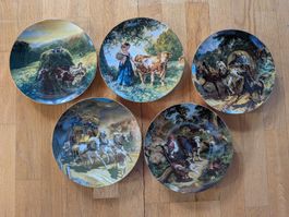 5er Set Sammelteller Langenthal – Edition Rudolf Koller