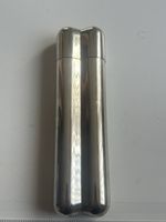 Zigarren Etui Doppel Silber poliert Vintage(S33)