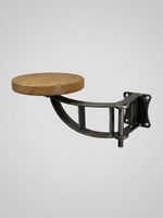 Swing-Barhocker | Massive Eiche & Stahl | Industrial Design