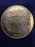 20er Goldvreneli 1949 mit Etui