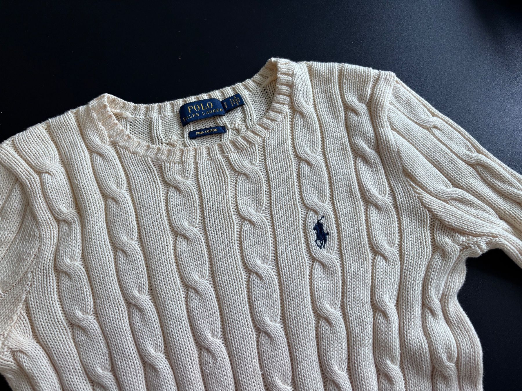 Ralph Lauren Maglioni & Felpe: Ralph Lauren - Cream Zopfmuster Pullover – Nuovo (secondo la descrizione) da Winznau venduto da Lauralavera1 4