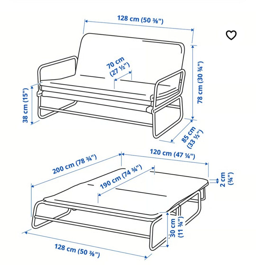 Ikea Divani: HAMMARN Bettsofa, Knisa dunkelgrau/schwarz – Usato da Winterthur venduto da ali_2c2k 1