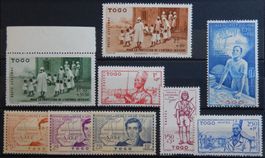 Togo Franz. Kolonie ex. Kat. 115-176 * 1939/42