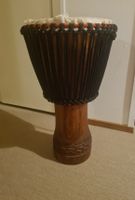 Djembe Trommel Holz mit Seil aus Polyester &Trommelhülle