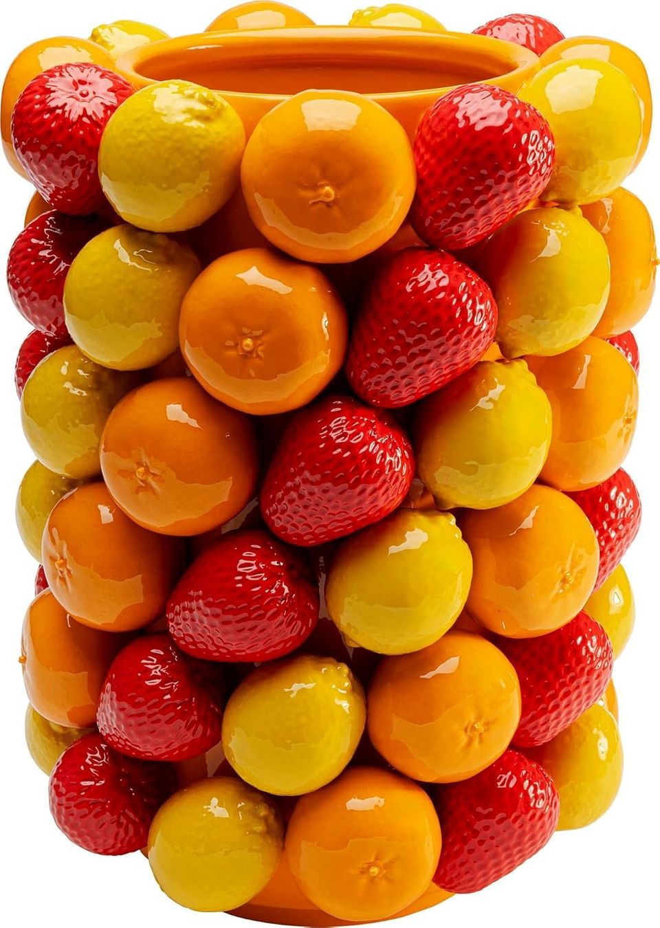 Vasi & Recipienti: Design Vase Fruit Parade, Gelb/Rot, 33cm – Nuovo e nell'imballaggio originale da Gränichen venduto da omniadeals 1