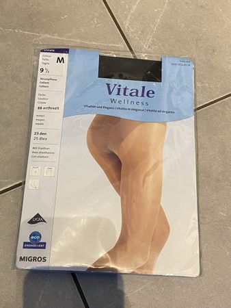 Anthrazit Strumpfhose, Grösse M, 23 DEN