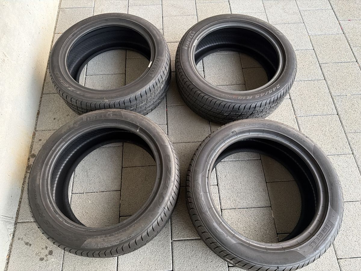 Pneumatici & Ruote complete: 4x Pneu Pirelli P Zero - 245/45/18  – Usato da Wolfwil venduto da Rolex1 4