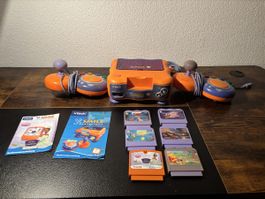 VTech V.Smile Konsole komplett mit 2 Controllern & 6 Spielen