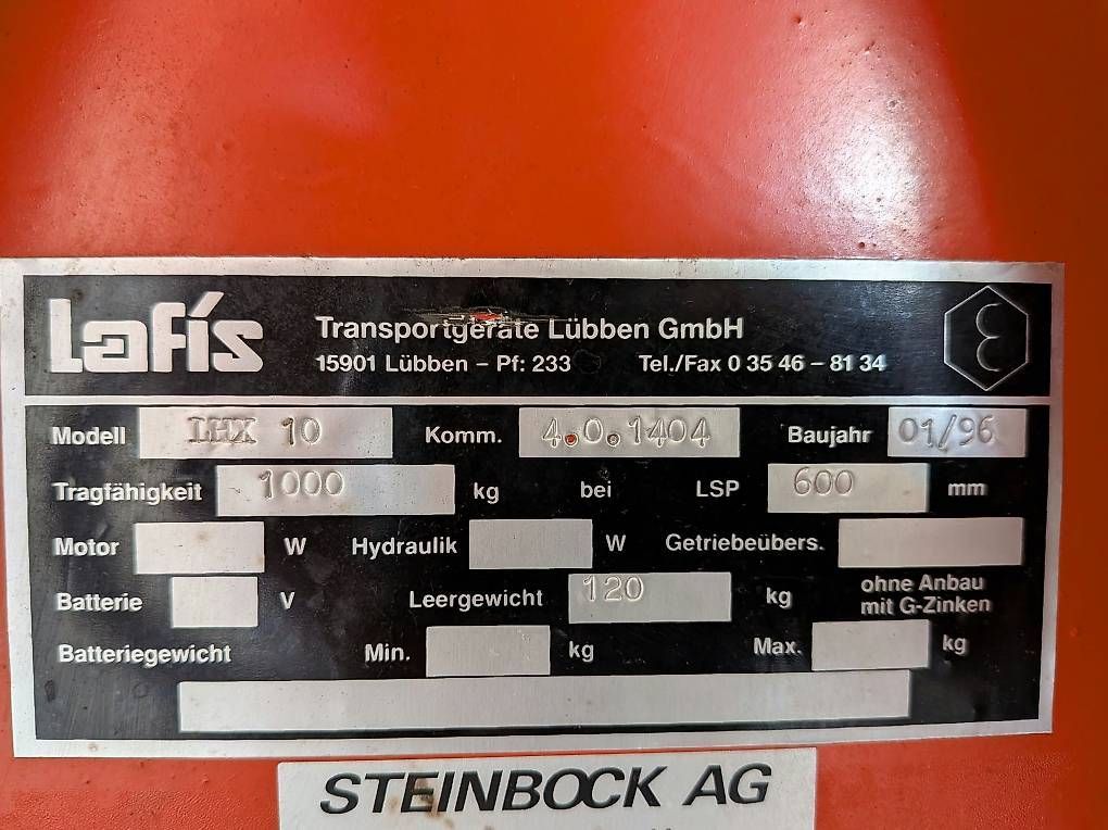Carrelli elevatori e a forche: Scherenhubwagen Steinbock – Usato da Oberkirch LU venduto da celezi 3